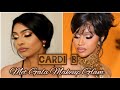 CARDI B MET GALA inspired makeup tutorial| Celebrity Makeup Glam warm tone