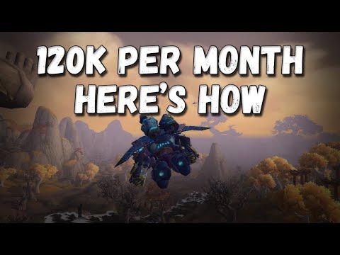 Make 120k a MONTH with your ALTS in WoW BfA! (Engineering and Tailoring)