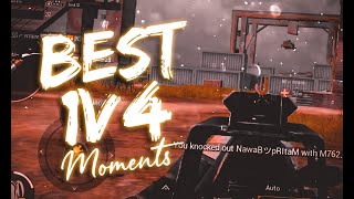 INSANE 1 VS 4 CLUTCH MOMENTS 🔥 | BGMI MONTAGE | Preacher's Play