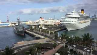 Costa Magica, Balmoral and Smolniy in the Puerto de Las Palmas, Gran Canaria