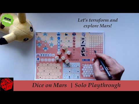 Solo Playthrough | Dice on Mars (A LOT of games bundle on Kickstarter)