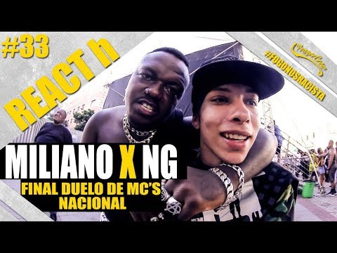 Duelo de Mc's Nacional - Miliano vs NG + Djonga Ao Vivo  [ REACT h #33 / Análise ]