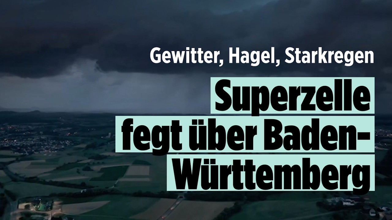 Wetter-Chaos verwüstet Baden-Württemberg: Superzelle verursacht Millionen-Schäden in Karlsruhe!