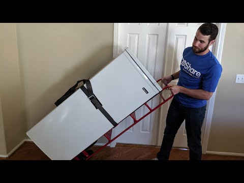 Part of a video titled How to Use an Appliance Dolly - Step by Step Tutorial - YouTube