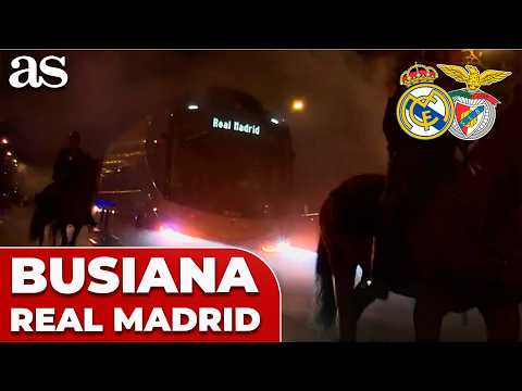 INCREÍBLE RECIBIMIENTO y llegada del MADRID al BERNABÉU | REAL MADRID - BENFICA