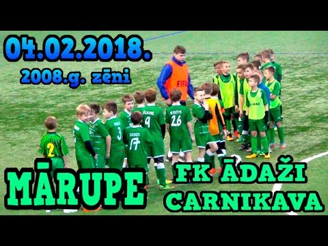 FK ĀDAŽI CARNIKAVA - MĀRUPE 04.02.2018. 2008 gada zēni Olimpiskais sporta centrs