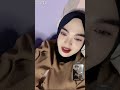 Live TikTok Beautiful Fluffy Hijab While Lying Down