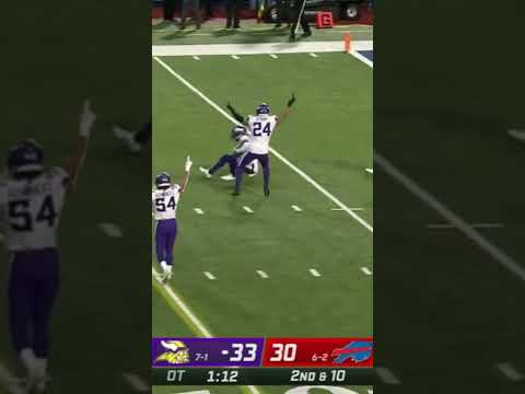 VIKINGS GET GAME WINNING INTERCEPTION VS BILLS ON CRAZIEST GAME OF THE YEAR!!!😱😱😱😱🔥🔥🔥🔥