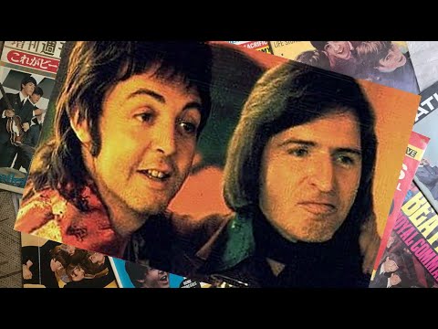 ♫ Paul McCartney with his brother Mike McGear at party for the Scaffold single “Liverpool Lou”, 1974