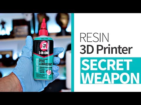 Get more successful Resin 3D Prints with this trick - 3-In-One PTFE Lubricant