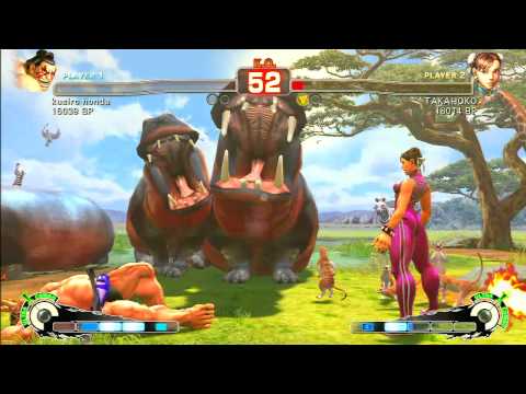 SSF4 Rank Match  kusiro honda (HO)  vs  TAKAHOKO (CH)