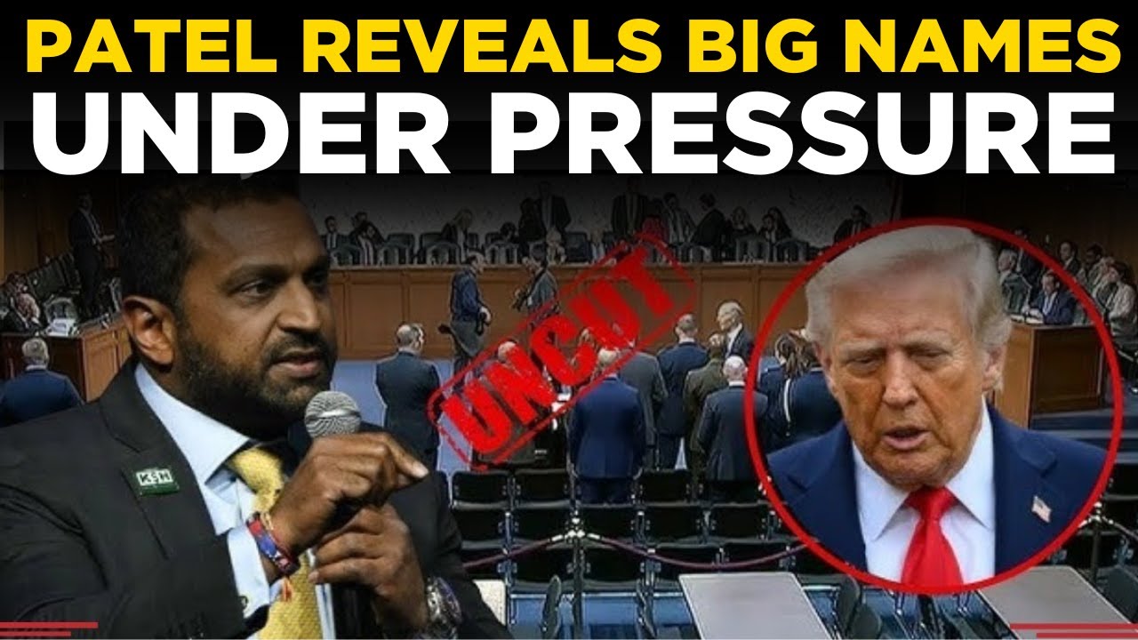 US NEWS LIVE | Trump Left Stunned After Kash Patel Reveals Secret Big Names Exposed Finally
