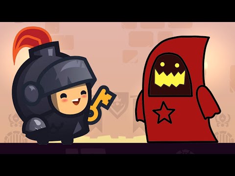 Приключения ХРАБРОГО РЫЦАРЯ в ХИТРОМ ЗАМКЕ. 1-15 уровни. Мультик ИГРА Tricky Castle.