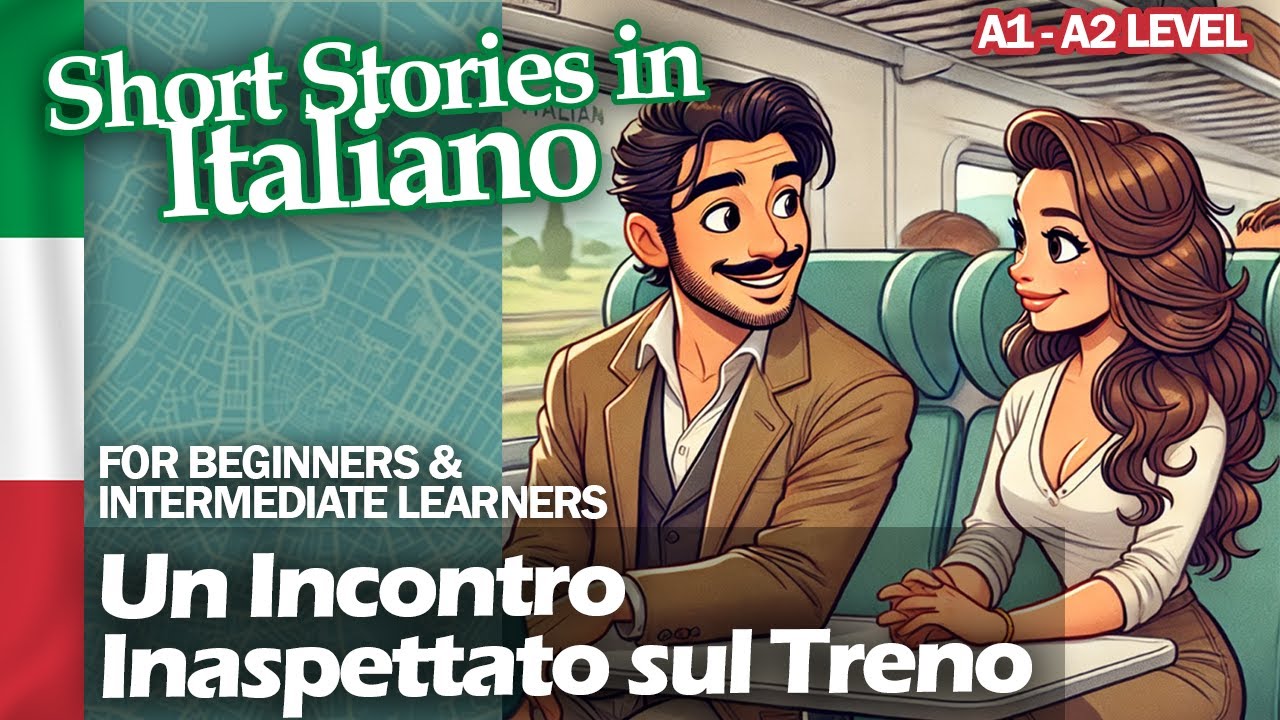 Short Stories in Italian - A1 A2 - Beginner/Int - Un Incontro Inaspettato sul Treno