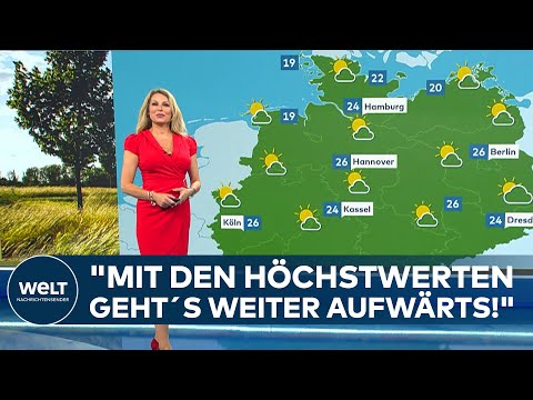 DEUTSCHLAND: Es wird Sommer! "Wenn überhaupt Schönwetterwolken!" Zum Ende der Woche aber Gewitter!
