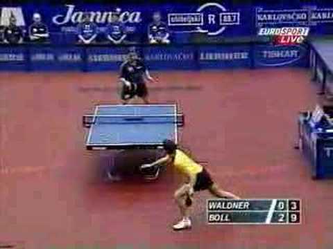 Jan-Ove Waldner Vs Timo Boll - AMAZING POINT