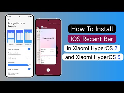 How To Install IOS Recant Bar in Xiaomi HyperOS 2 and Xiaomi HyperOS 3 😍