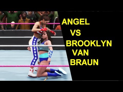 WWE 2K20 Angel vs Brooklyn Van Braun - Extreme Rules