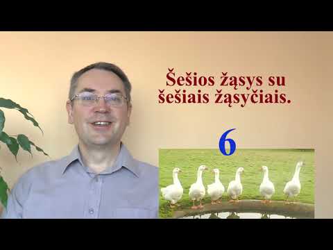 LITHUANIAN LESSON 108 - TONGUE TWISTERS - Greitakalbės