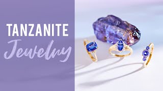 Blue tanzanite rhodium over sterling silver 5-stone ring 1.70ctw Related Video Thumbnail