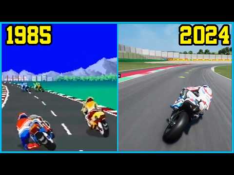 MOTORCYCLE RACING video games evolution [1985 - 2024]