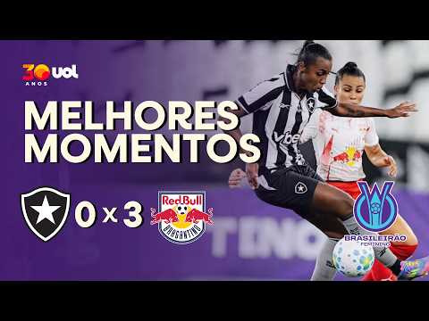 Gols e lances de Botafogo x Red Bull Bragantino