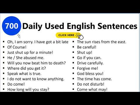700 Daily Use English Sentences in Urdu for English Conversation