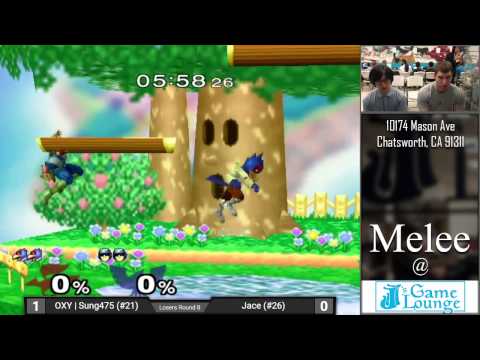 Melee at JJ's #19 - OXY|Sung475 (Falco) vs. Jace (Captain Falcon) - Losers Round 8
