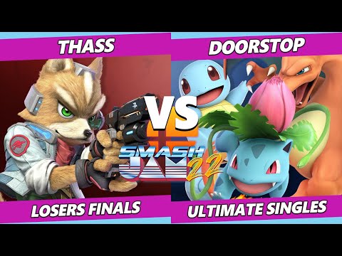 Smash Jam 22 Losers Finals - Thass (Fox) Vs. Doorstop (Pokemon Trainer) SSBU Ultimate Tournament