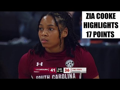 Zia Cooke Highlights In #1 South Carolina Gamecocks' Win Over #5 NC State Wolfpack. #ZiaCooke #NCAAW