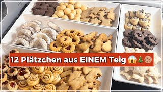 12 Plätzchensorten aus EINEM Teig 😍 Der ultimative Weihnachts-Backmarathon 🎄 | Big Mary