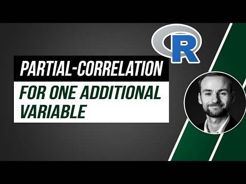 Partial correlation in R with one control variable