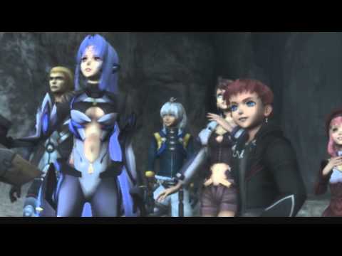 Xenosaga III HD Cutscene 100 - KOS-MOS vs. T-elos (Ancient Temple Tomb) - ENGLISH