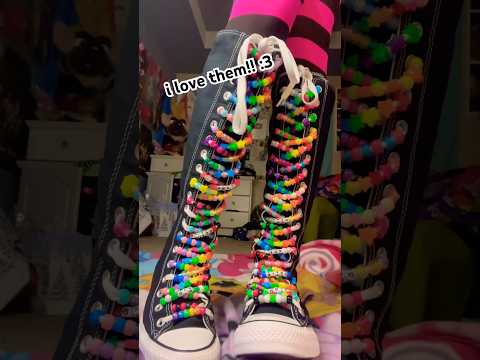 knee high converse upgrade 😎 #scene #kandi #converse #emo #fashion #alt