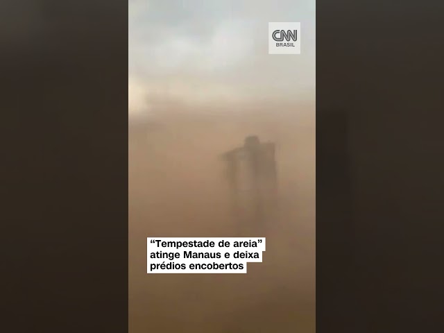 #Shorts – Tempestade de areia atinge Manaus neste domingo (5) e encobre prédios