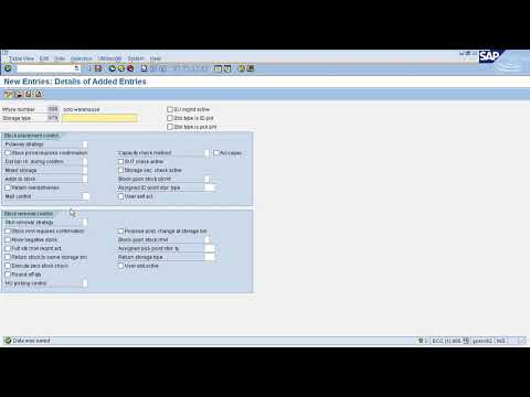 SAP WM Organization Structure of Warehouse