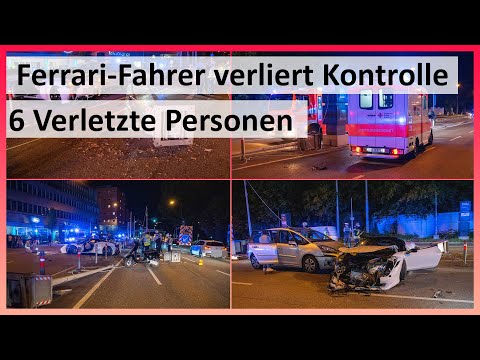 [Ferrari-Fahrer verliert Kontrolle 6 Verletzte] +++Feinstaub-Staubsauger am Neckartor zerstört+++