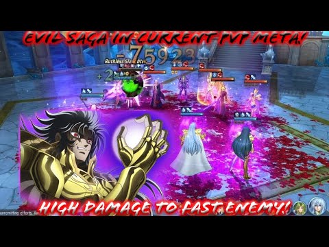 Saint Seiya: Awakening (KOTZ) - Evil Saga in Current PvP Meta! Attack Fast Enemy!