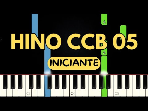 Hino CCB 05 - A Rocha Celestial INICIANTE | VERSÃO FÁCIL | Piano e Teclado Tutorial