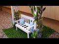 DIY/Craft Fairy Garden Miniature Bench and Trellis
