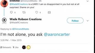 AARON CARTER DEFENDS MICHAEL JACKSON:”YOU’RE STOMPING ON HIS GRAVE”