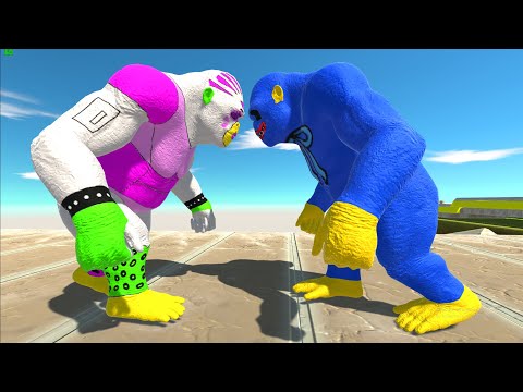 GLAMROCK CHICA GORO vs HUGGY GORO DEATH RUN - Animal Revolt Battle Simulator