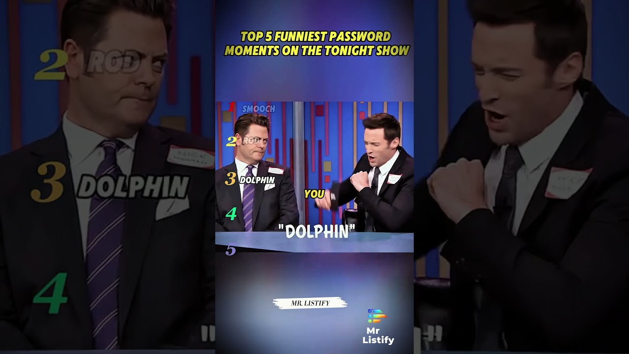Top 5 Funniest Password Moments on The Tonight Show!! #ranking #charades