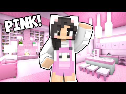 💖Minecraft But I Can Only Build With PINK