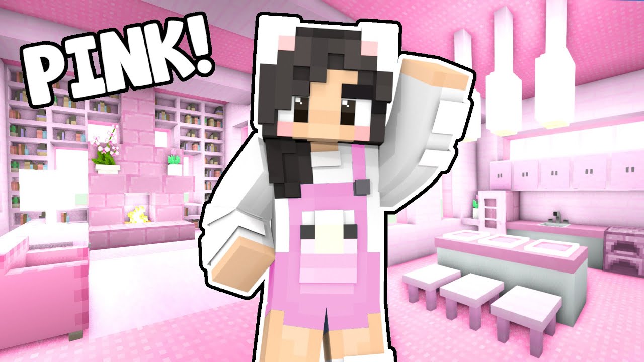 💖Minecraft But I Can Only Build With PINK