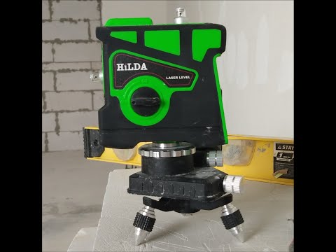 Калибровка (юстировка) лазерного уровня Hilda.