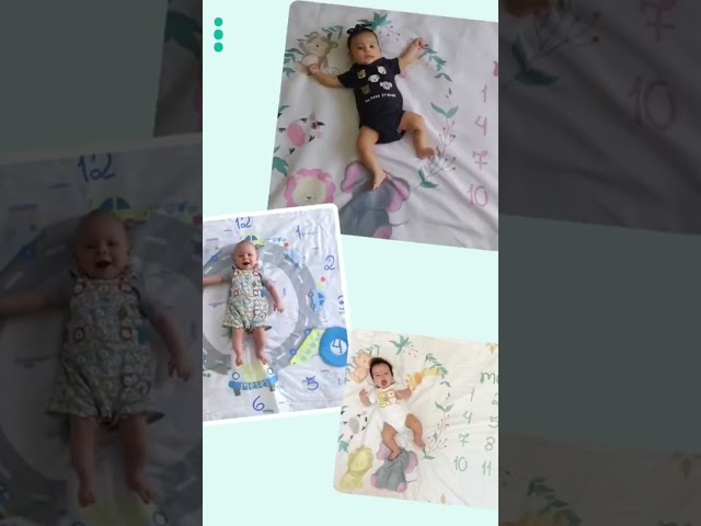 Tapete mêsversario 💖👶🏻 ótima opção para registrar o crescimento do bebê #shorts #graodegente