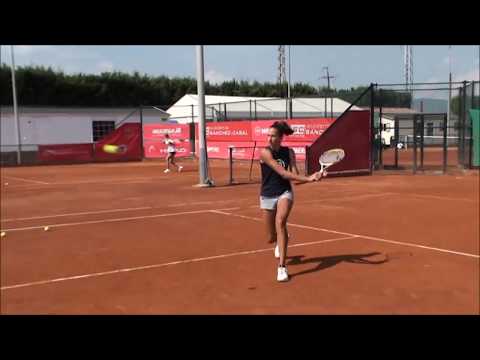 Georgina García entrenando en Sánchez-Casal