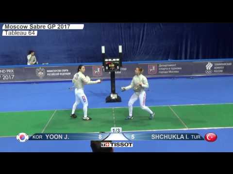 FE F S Individual Moscow RUS Grand Prix 2017 T64 10 green SHCHUKLA TUR vs YOON KOR