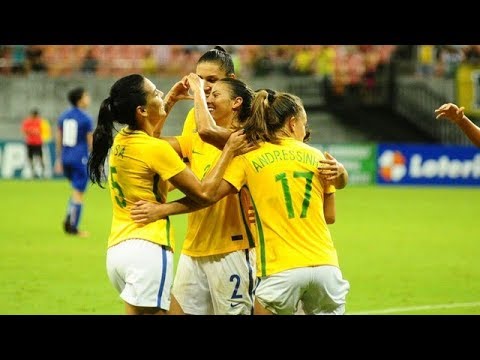 Copa Caixa de Futebol Feminino  Brasil x Itália   Jogo Completo